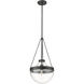 Clarra 1 Light 12 inch Matte Black Indoor Pendant Ceiling Light